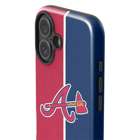 MLB Atlanta Braves Split iPhone 16 Plus Impact Case